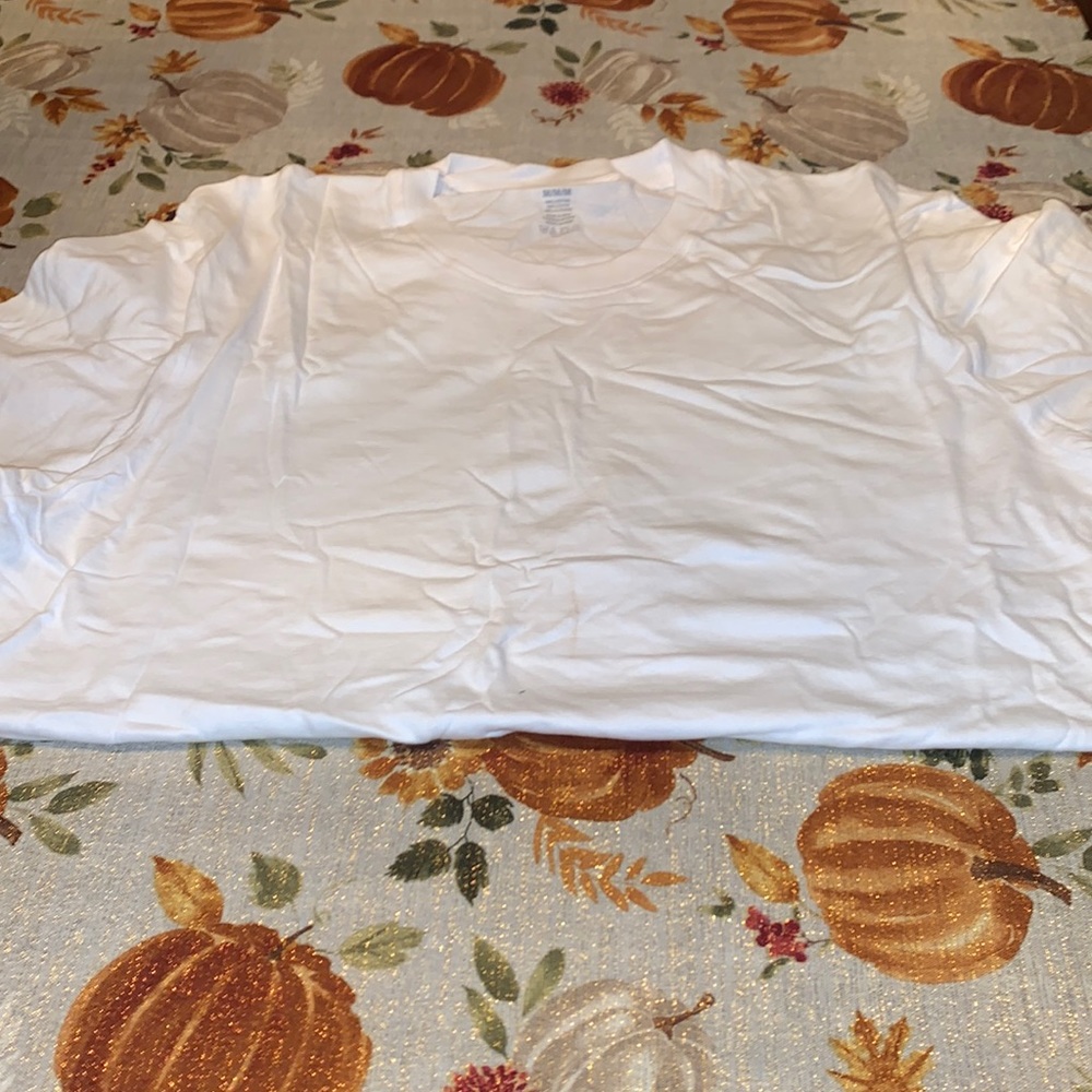NWT Men’s Nautica  Cotton White Tee Shirts Sz M.  Set of 2.